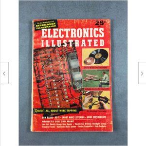 1958 Vtg Electronics Illustrated Magazine May Vol 1 No 1 Fawcett Radio Stereo